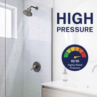 High Pressure Gillian — The METAL Filtered Shower Head HammerHead Gray / 2.5 GPM HammerHead Gray / 1.75 GPM - The Shower Head Store