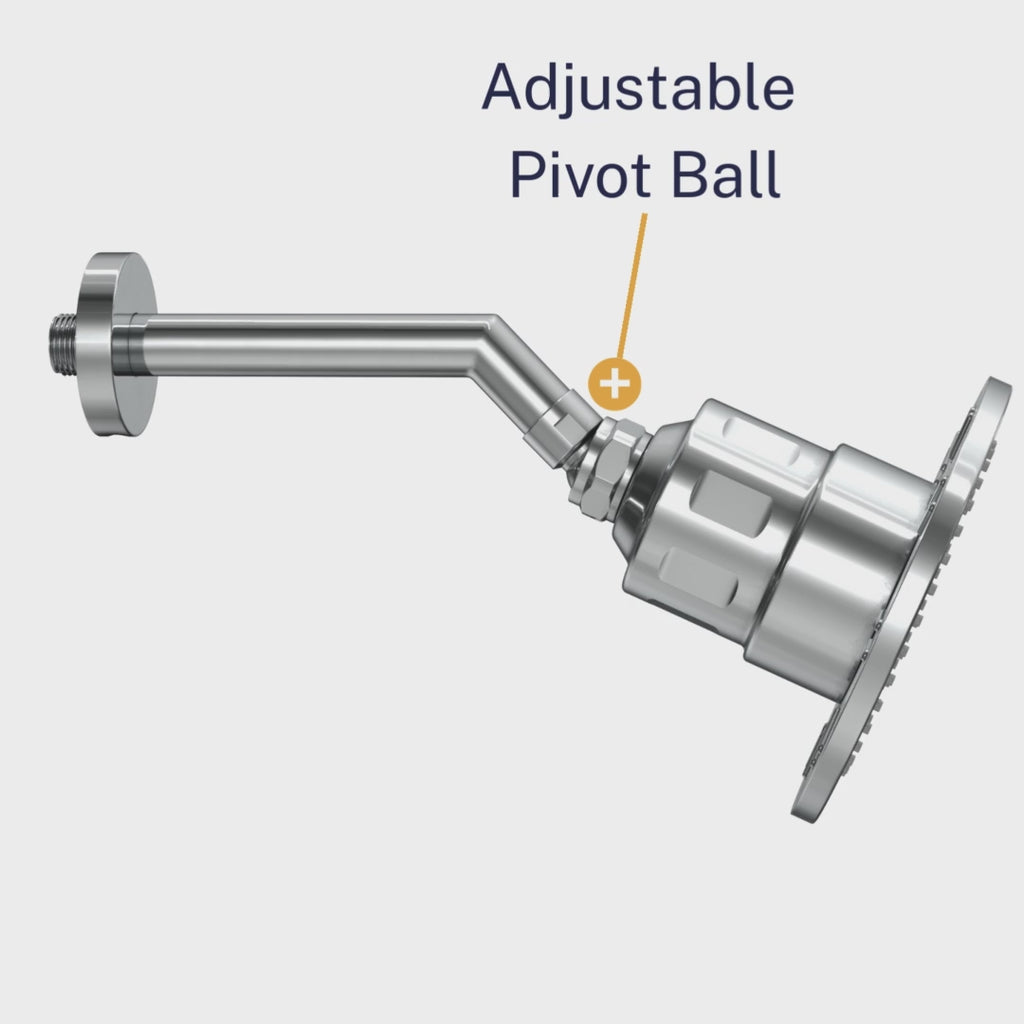Adjustable Pivot Ball Angle on Gillian Filtered Shower Head