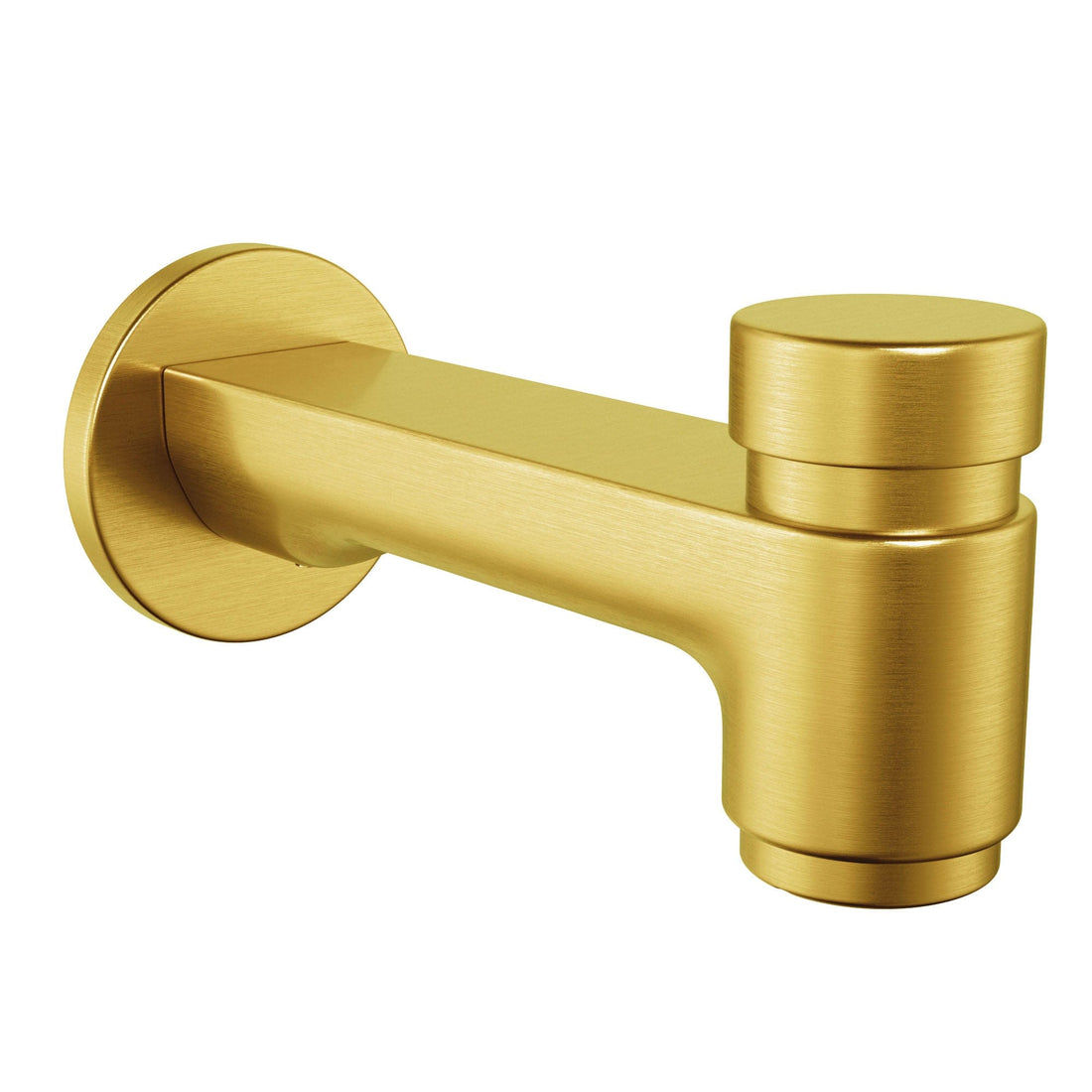 Main Images Spring Loaded Tub Spout Brushed Gold - The Shower Head Store