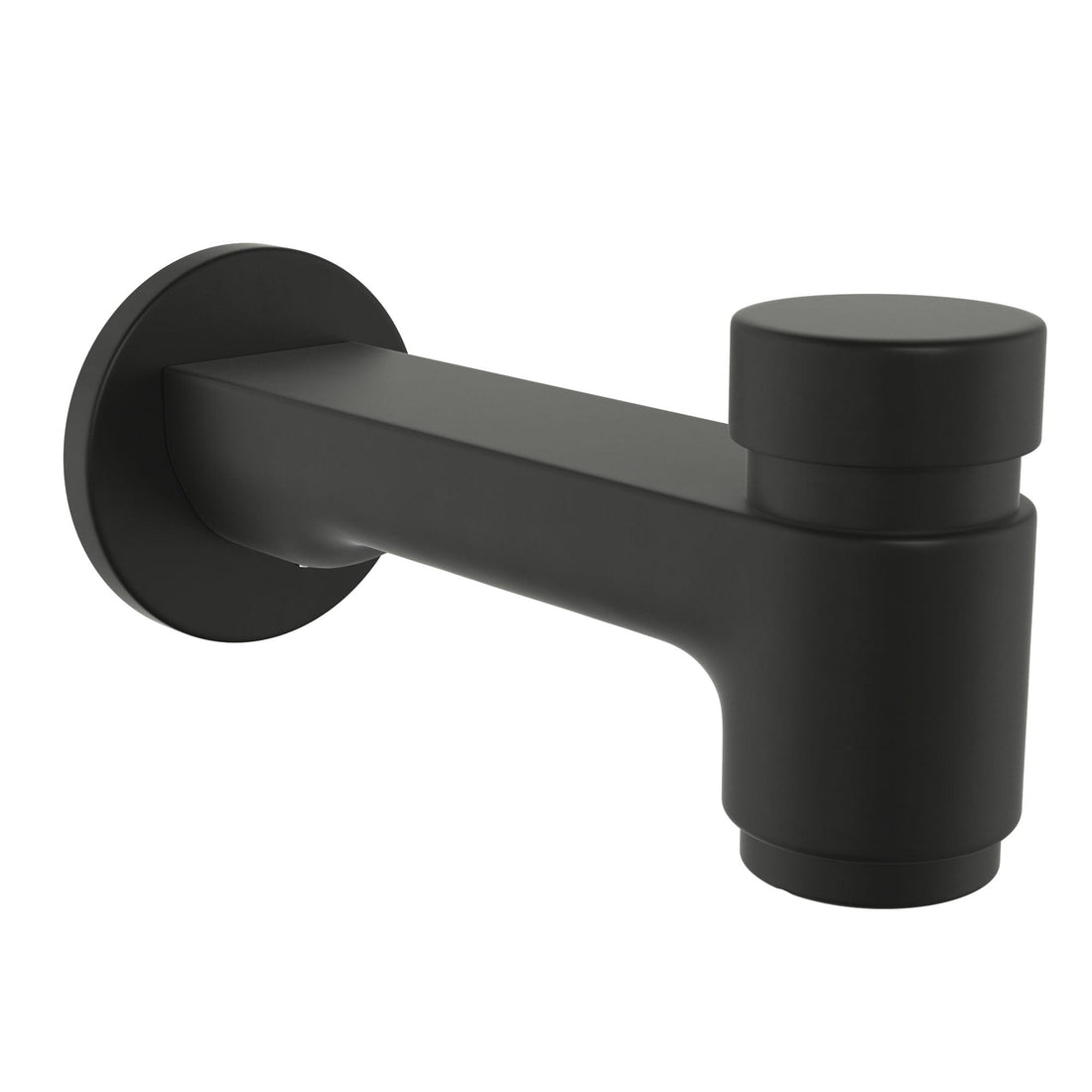 Main Image Spring Loaded Tub Spout Matte Black - The Shower Head Store