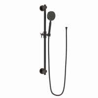 (Bar with Handheld) Shower Slide Bar with Hand Held Shower Head with Hose Installed Wall Mount Oil Rubbed Bronze - The Shower Head Store