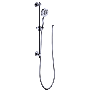 ALL Metal Shower Slide Bar with Hand Held Shower Head & Hose Chrome - The Shower Head Store