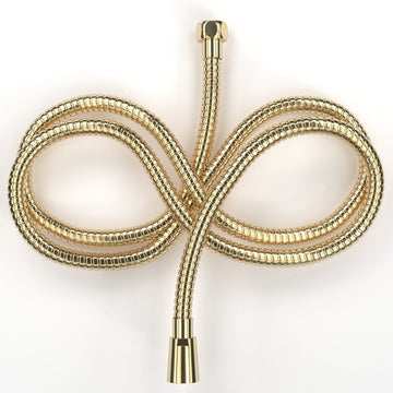 HammerHead Showers 72-Inch Shower Hose Main Image (Polished Brass) - The Shower Head Store