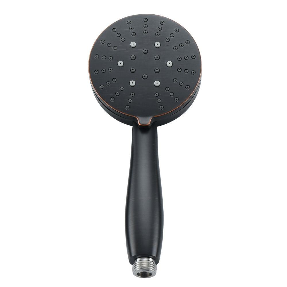 (Main Oil Rubbed Bronze) All Metal 3 Spray Handheld Shower Head, 4 Inch Spray Wand, No Flow Restrictor Made from 304 Stainless Steel with Silicone Nozzles Works With All Hoses, Slide Bars & Wall Mount Holders - The Shower Head Store