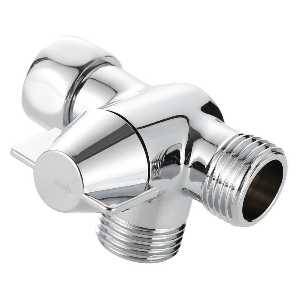 Main Image of All Metal 3-Way Shower Arm Diverter Diverter Valve For Dual Shower Heads -Chrome - The Shower Head Store