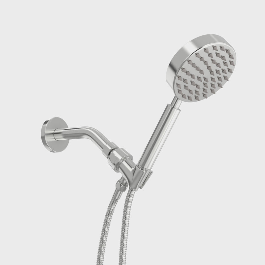 HandHeld Shower Head Set High Pressure 1 spray Video - Chrome / 1.75 GPM